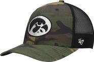'47 Men's '47 Camo/Black Iowa Hawkeyes Team Logo Trucker Snapback Hat