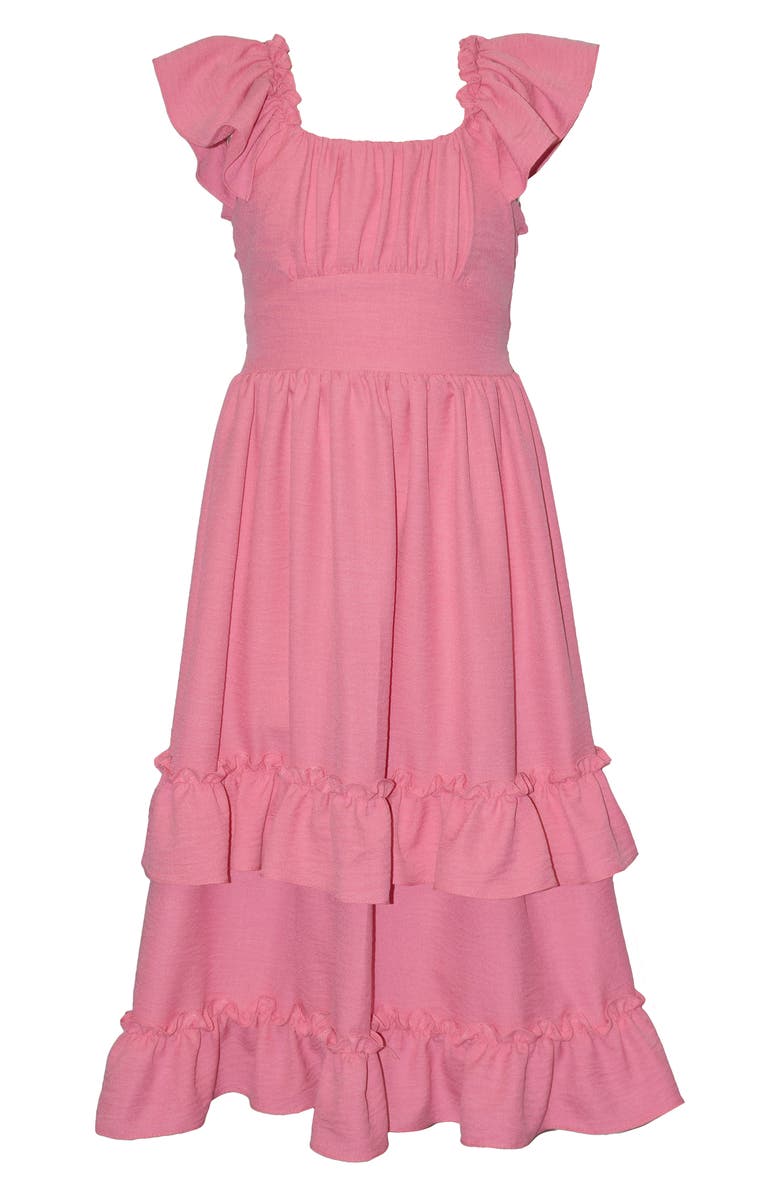 Iris & Ivy Kids' Ruffle Maxi Dress, Main, color, Pink