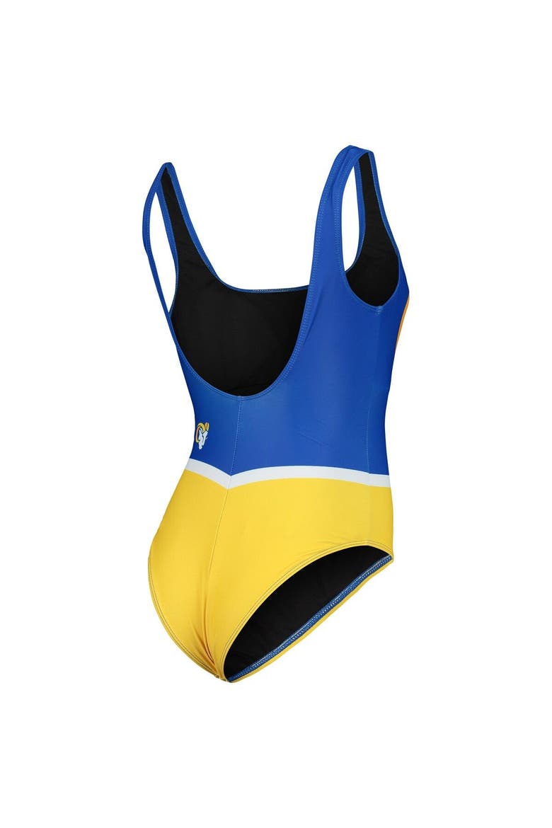 Women's FOCO Royal Los Angeles Rams Team One-Piece Swimsuit, Alternate, color, Royal