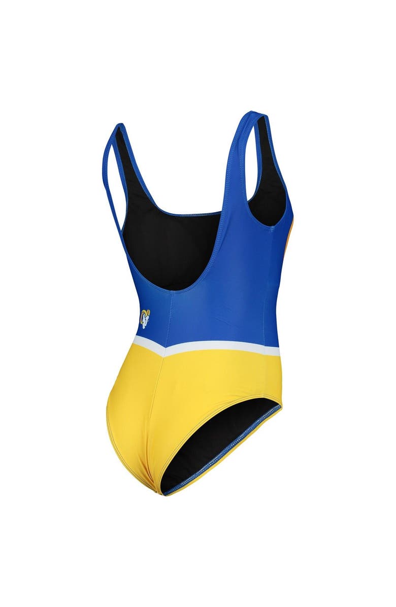 FOCO Women's FOCO Royal Los Angeles Rams Team One-Piece Swimsuit, Alternate, color,