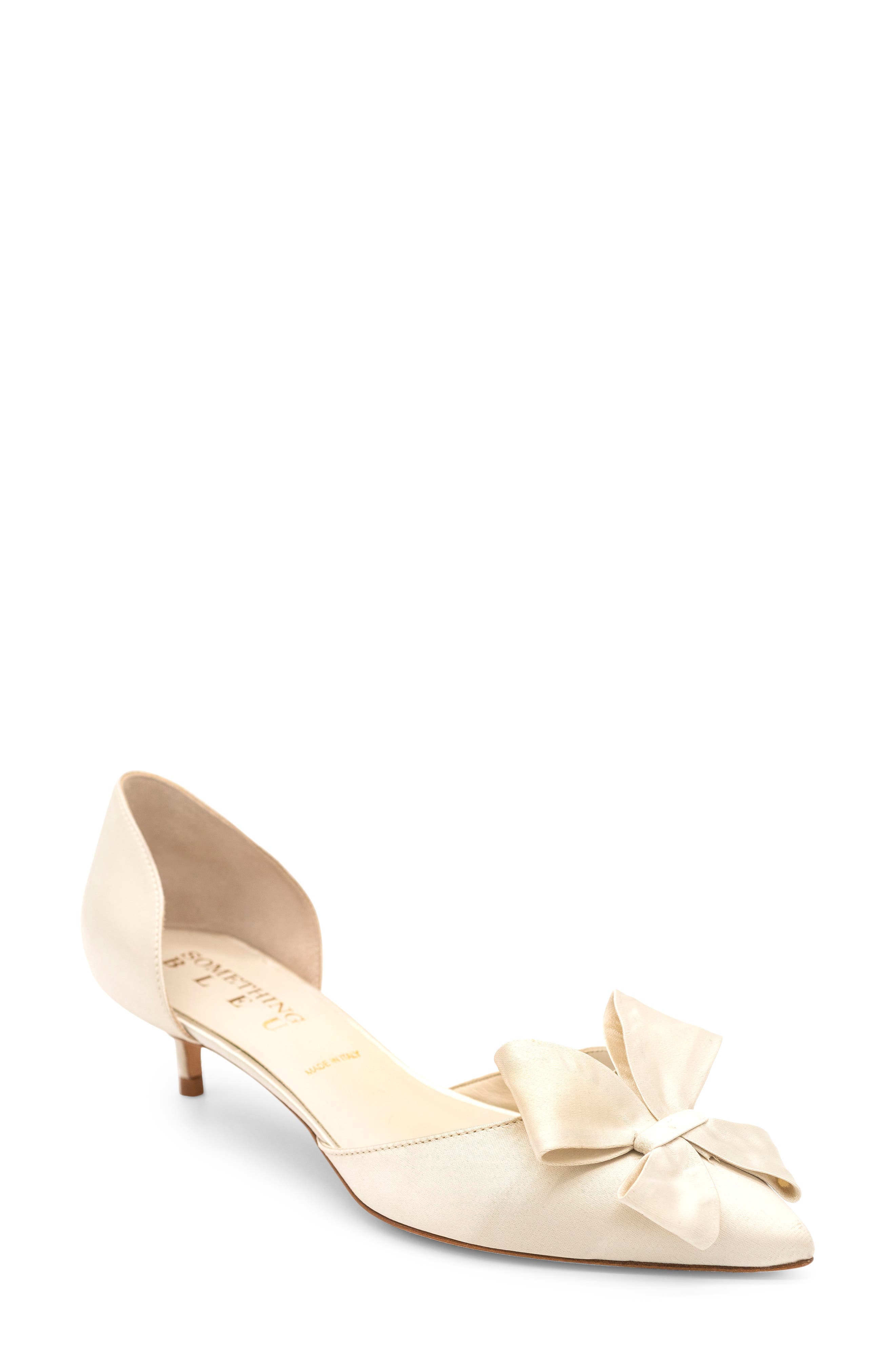 Cliff Bow d'Orsay Pump, Main, color, MOONBEAM SATIN