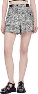 SANDRO Darren High Waist Tweed Shorts