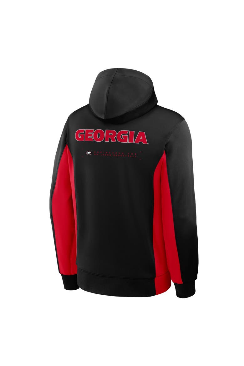 Men's Nike Black/Red Georgia Bulldogs Dri-FIT Game Full-Zip Hoodie Jacket, Alternate, color, Black