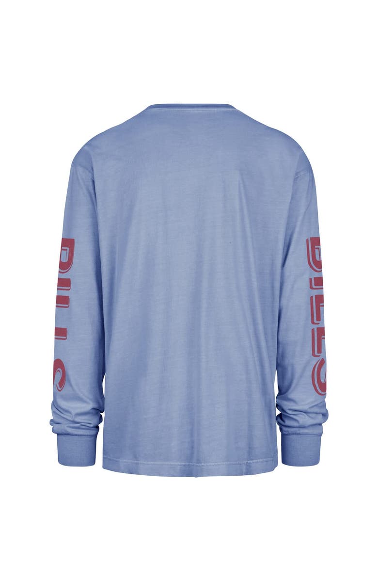'47 Men's '47 Light Blue Buffalo Bills Cairn Ravine Foundation Throwback Long Sleeve T-Shirt, Alternate, color, 