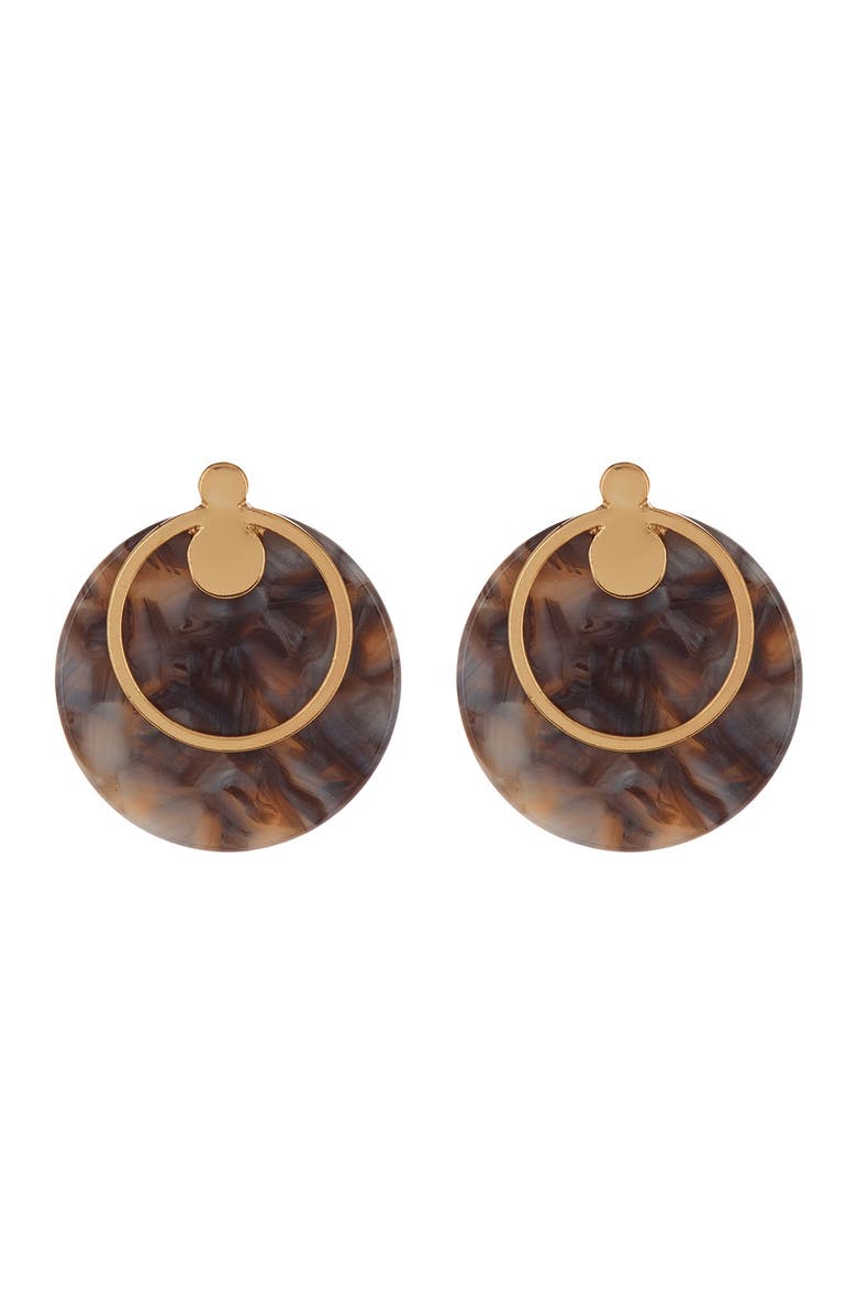 OLIVIA WELLES Brea Resin Hoop Earrings, Main, color,