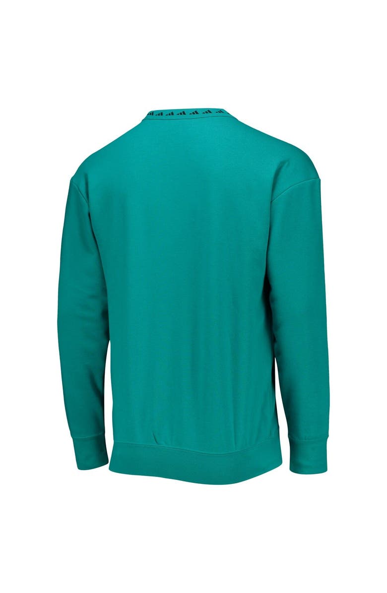 adidas Men's adidas Teal Real Madrid Icon Pullover Sweatshirt, Alternate, color,