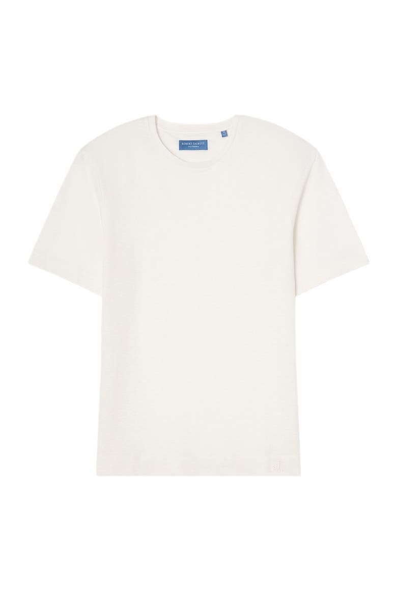 Davis Pique Linen Tee, Alternate, color, White