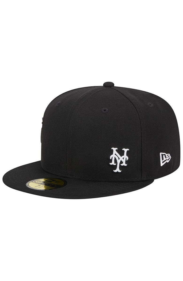New Era Men's New Era Black New York Mets Jersey 59FIFTY Fitted Hat, Alternate, color, 