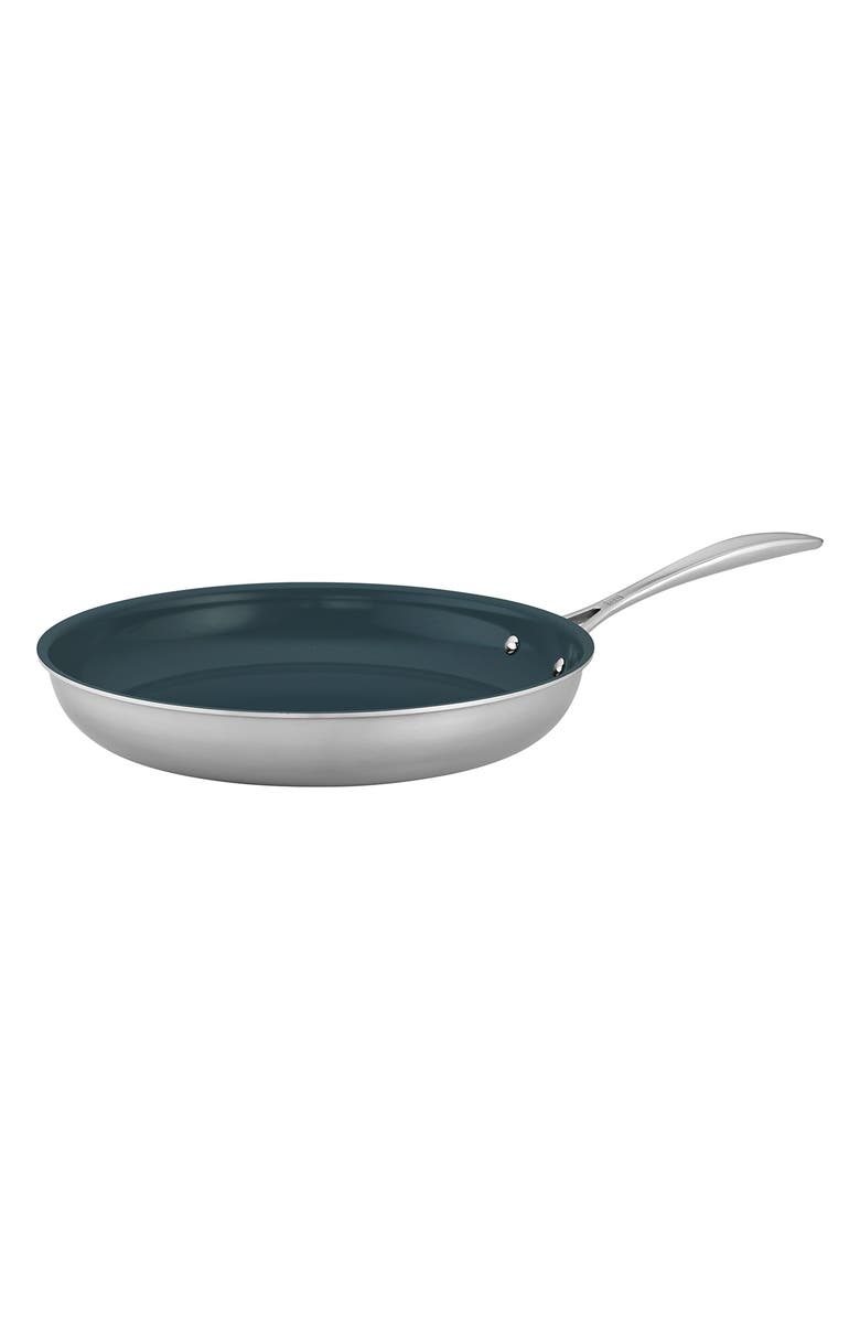 ZWILLING Clad CFX 12-Inch Nonstick Frying Pan, Main, color, Stainless Steel