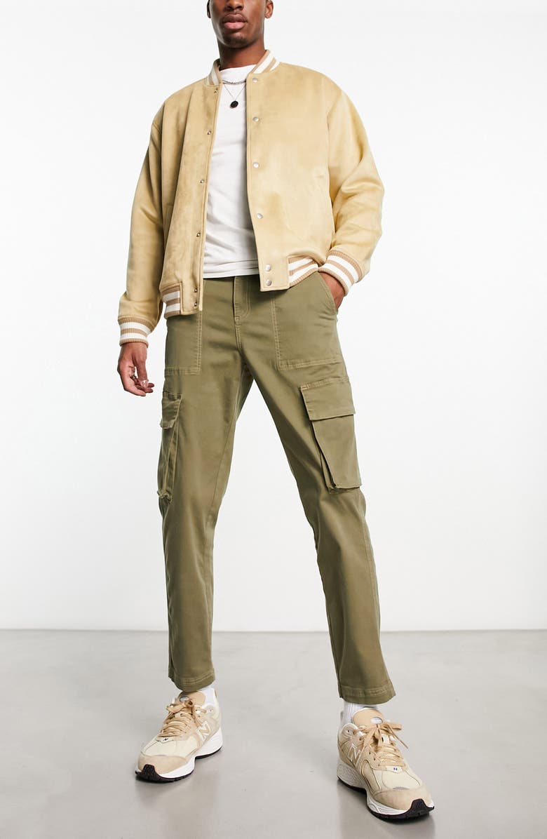 ASOS DESIGN Tapered Cargo Trousers, Main, color, 