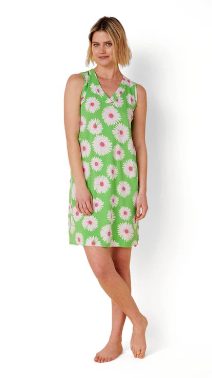 Pima Knit Nightgown Floral