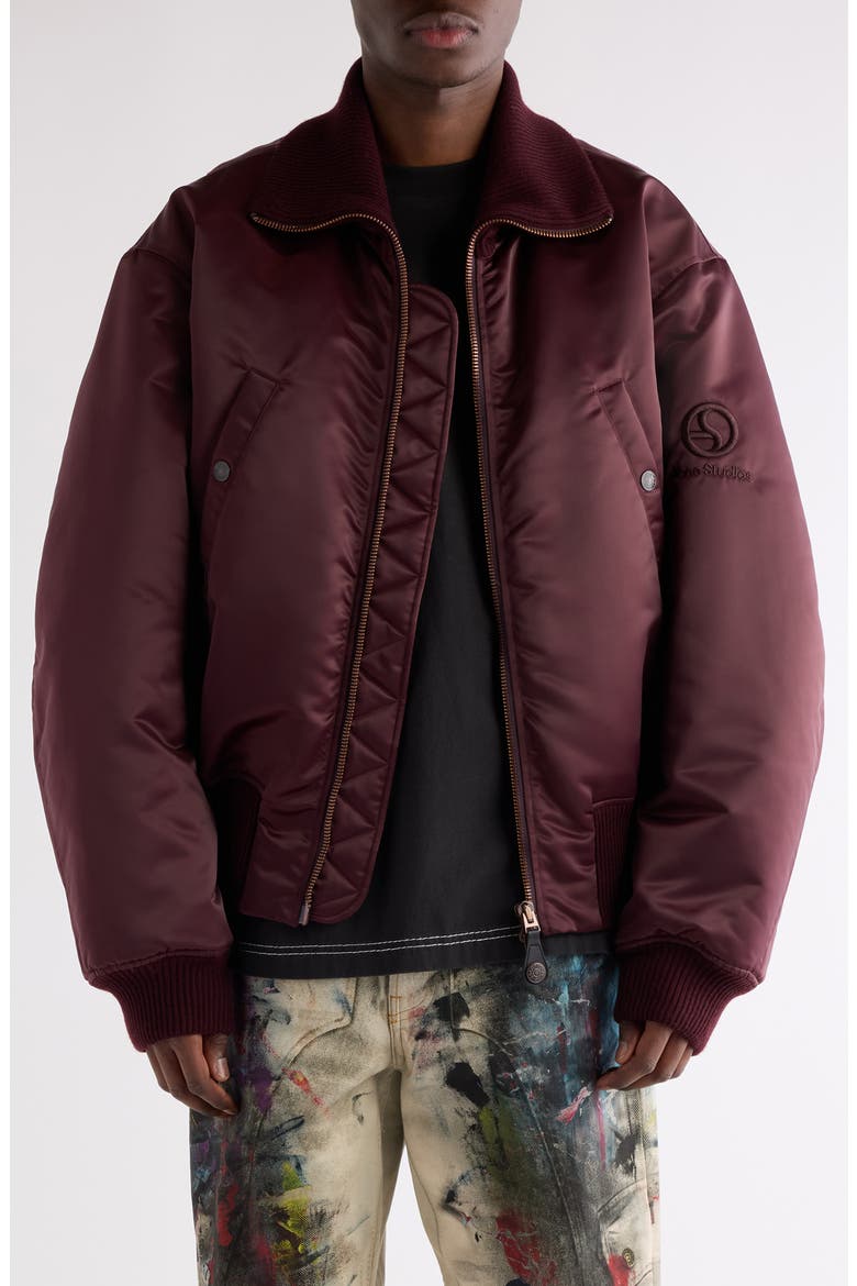 Olievo Technical Bomber Jacket, Main, color, BURGUNDY
