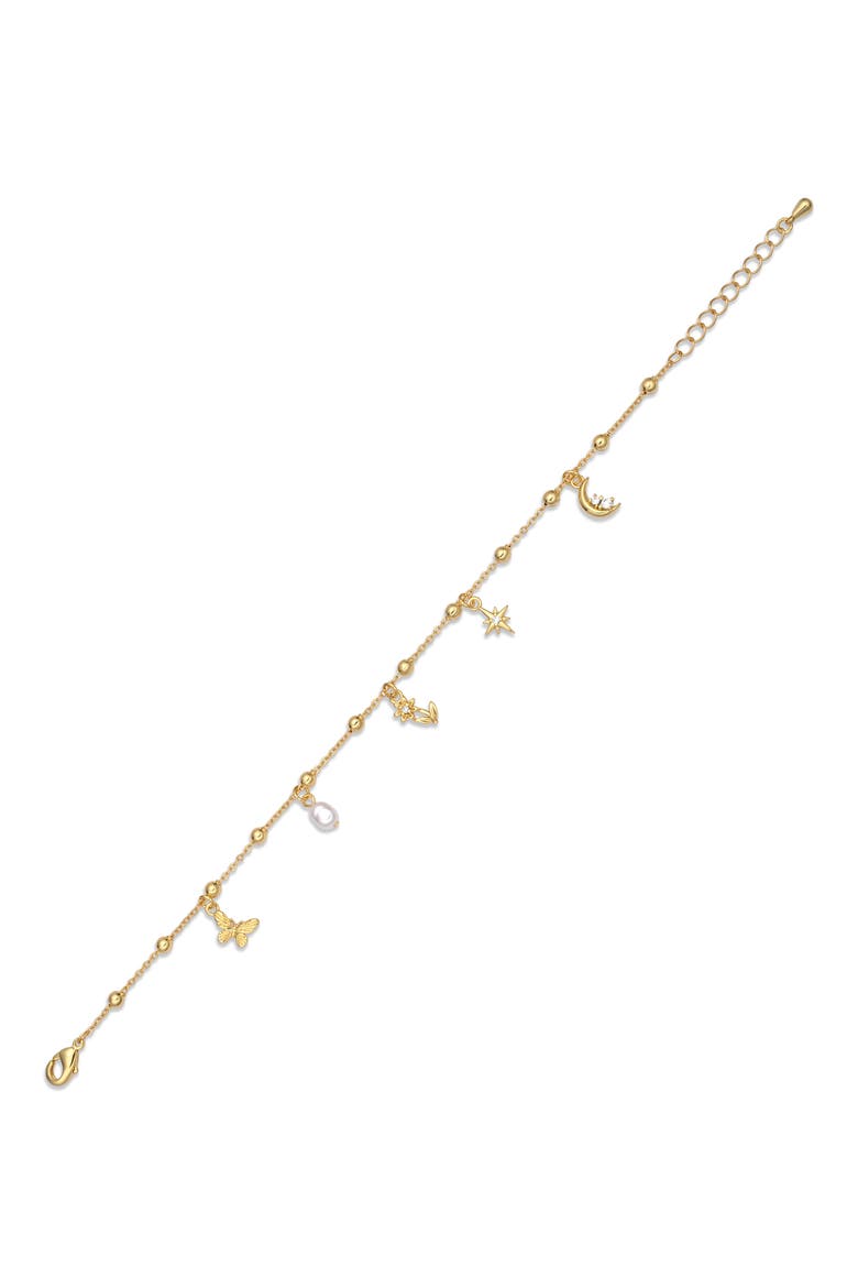 Starlight Whisper Charm Bracelet, Alternate, color, GOLD