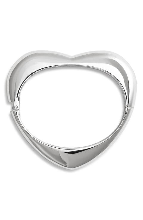 Puffy Heart Hinge Bracelet