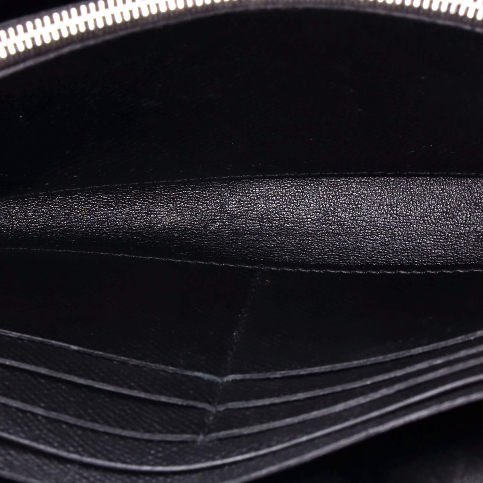 Pre-Owned Hermes Constance To Go Wallet Epsom, Alternate, color, Noir