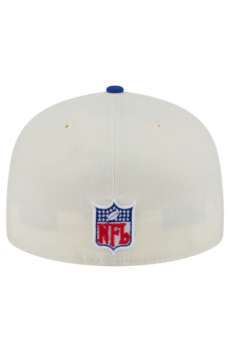 New Era Men's New Era White/Royal Buffalo Bills Throwback Main 59FIFTY Fitted Hat, Alternate, color,