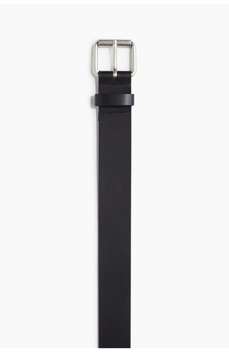 H&M Leather Belt, Main, color, Black