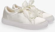 Kailee P Lucy Satin Wedding Platform Sneakers