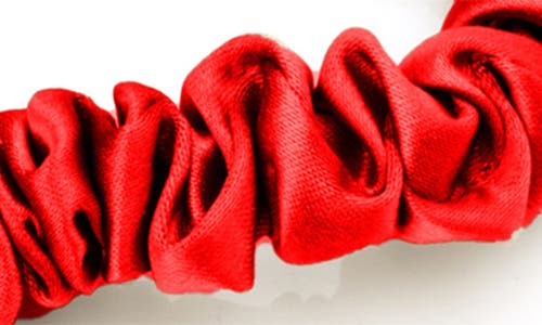 Blissy 3-pack Skinny Silk Scrunchies In Red