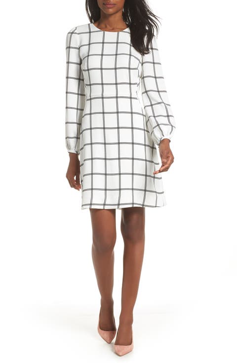 Windowpane Check Dress (Nordstrom Exclusive)