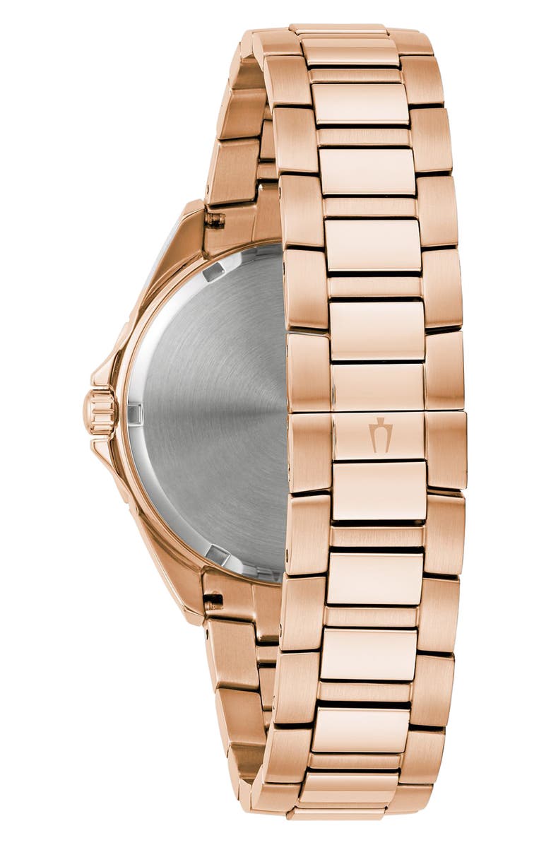 BULOVA Phantom Crystal Quartz Bracelet Watch, 40mm x 12.7mm, Alternate, color, Gold