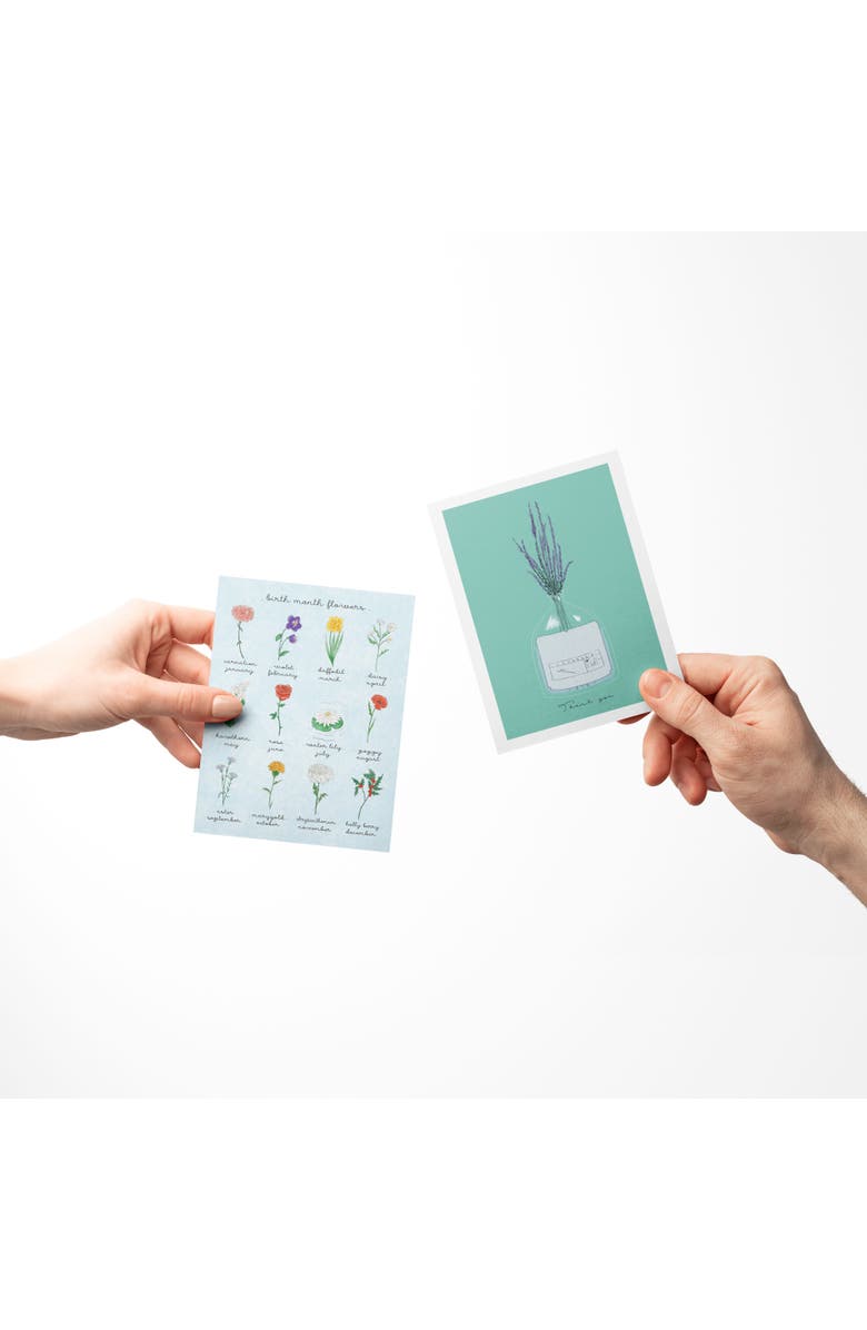 Ramus & Co Everyday Assorted Greeting Card Pack (3ct) "Birth Flowers, Envelope, Glass Jar", Alternate, color, Multi-Pack