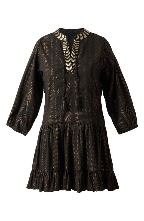Miraclesuit ® Metallic Jacquard Cover-up Dress In Black