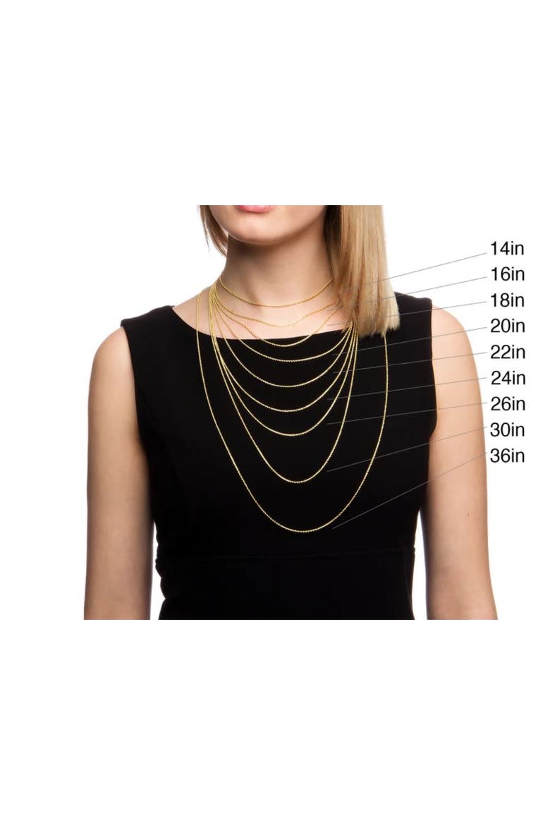 14k Gold 0.7 millimeters Cable Necklace, Alternate, color, 14k Yellow Gold