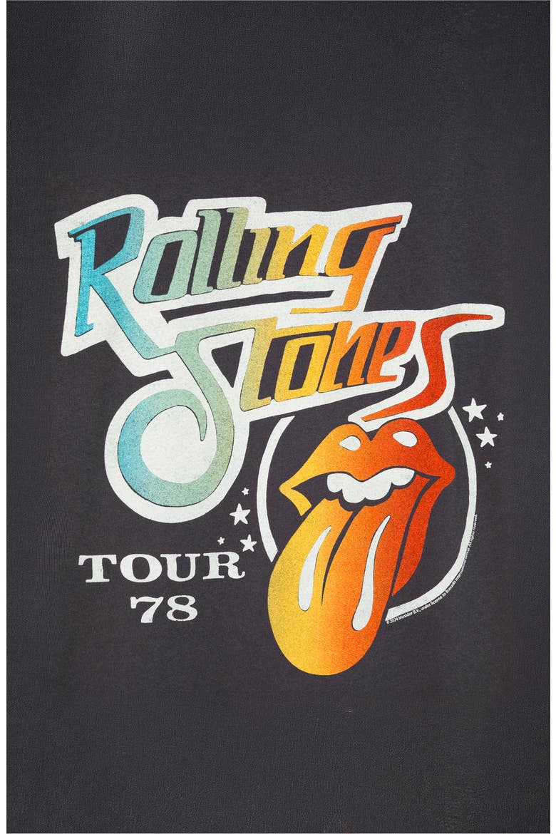 Rolling Stones Tour '78 Graphic T-Shirt, Alternate, color, VINTAGE BLACK