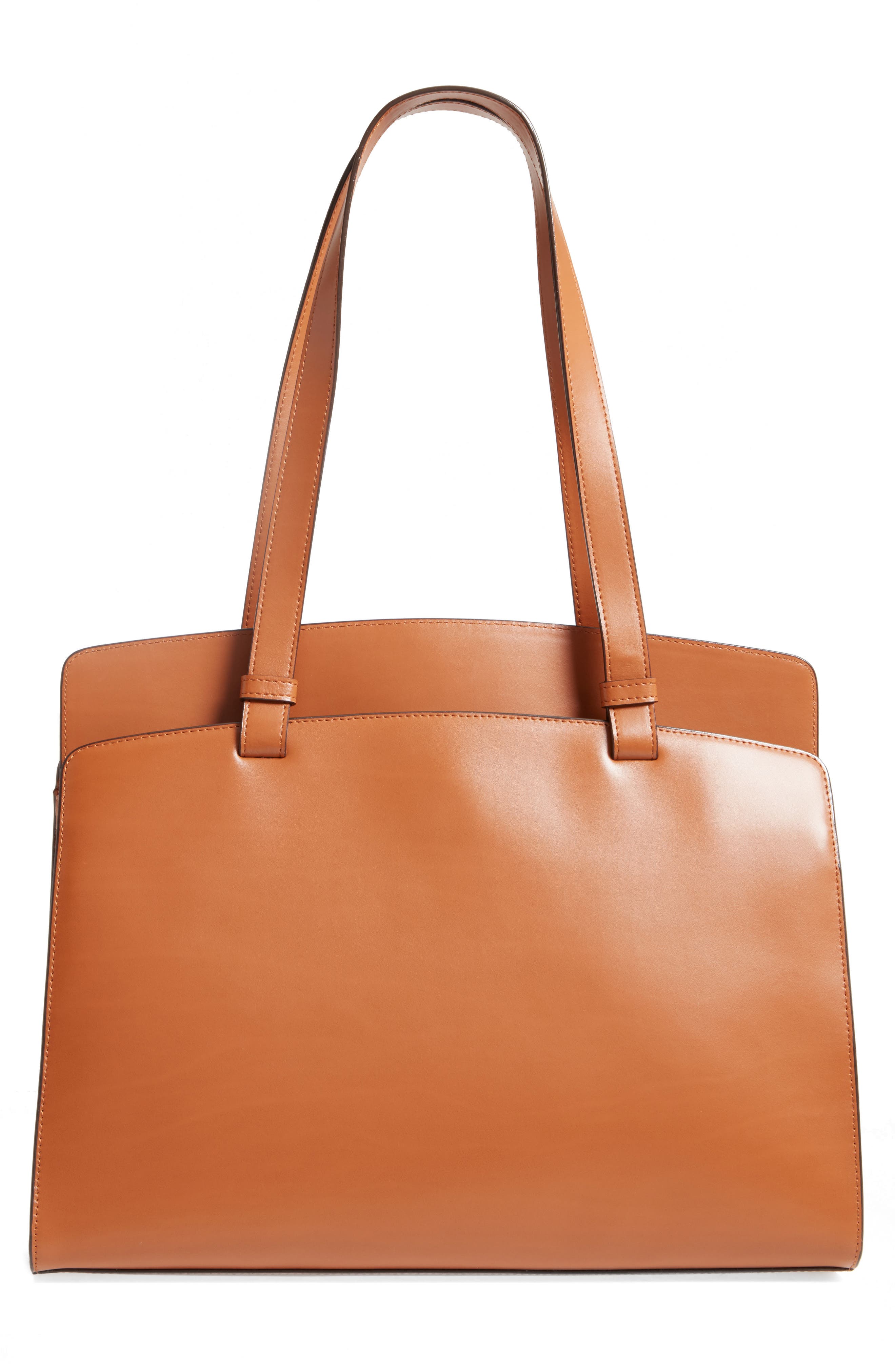 Audrey Under Lock & Key - Jana RFID Leather Tote, Alternate, color, TOFFEE