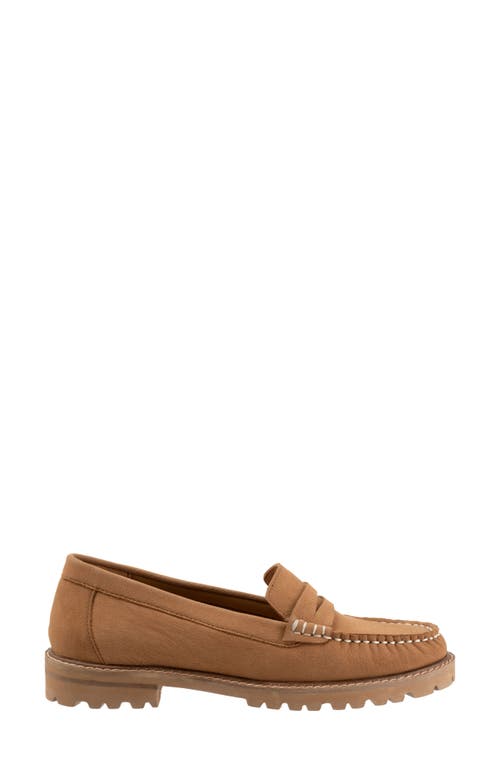 Trotters Francey Lug Sole Penny Loafer In Brown