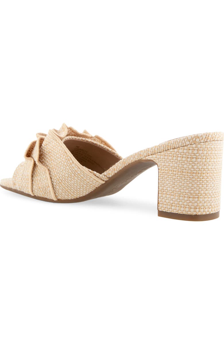 Aerosoles Gabrielle Ruffe Slide Sandal, Alternate, color, Natural Raffia