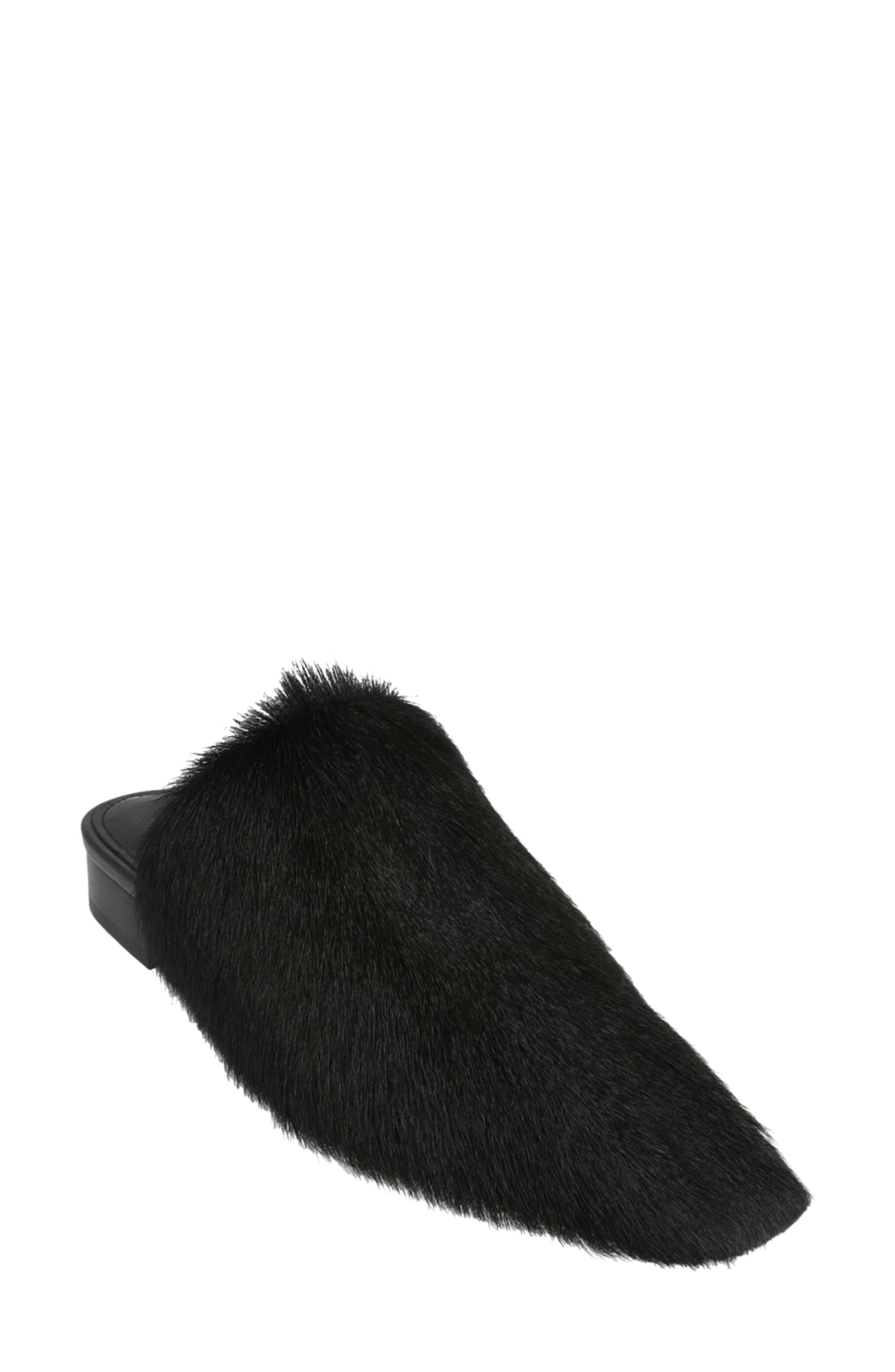 FERRAGAMO Selestina Genuine Hair Mule