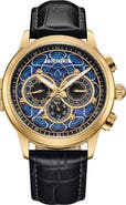 Heritor Automatic Apostle Leather-Band Watch w/ Day/Date