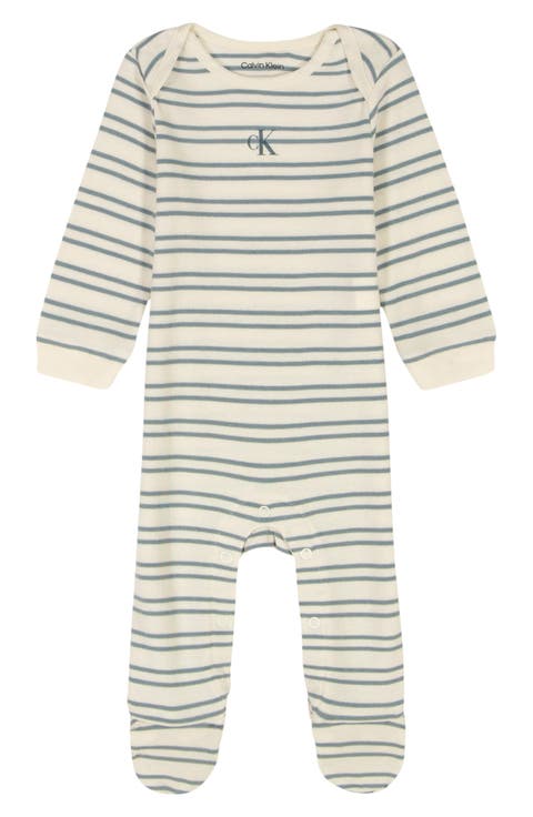 Print Zip Footie (Baby)