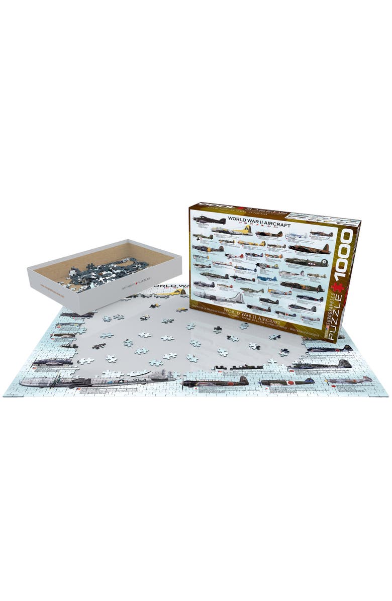 Eurographics World War II Aircraft 1000 Piece Puzzle, Alternate, color, Multicolored
