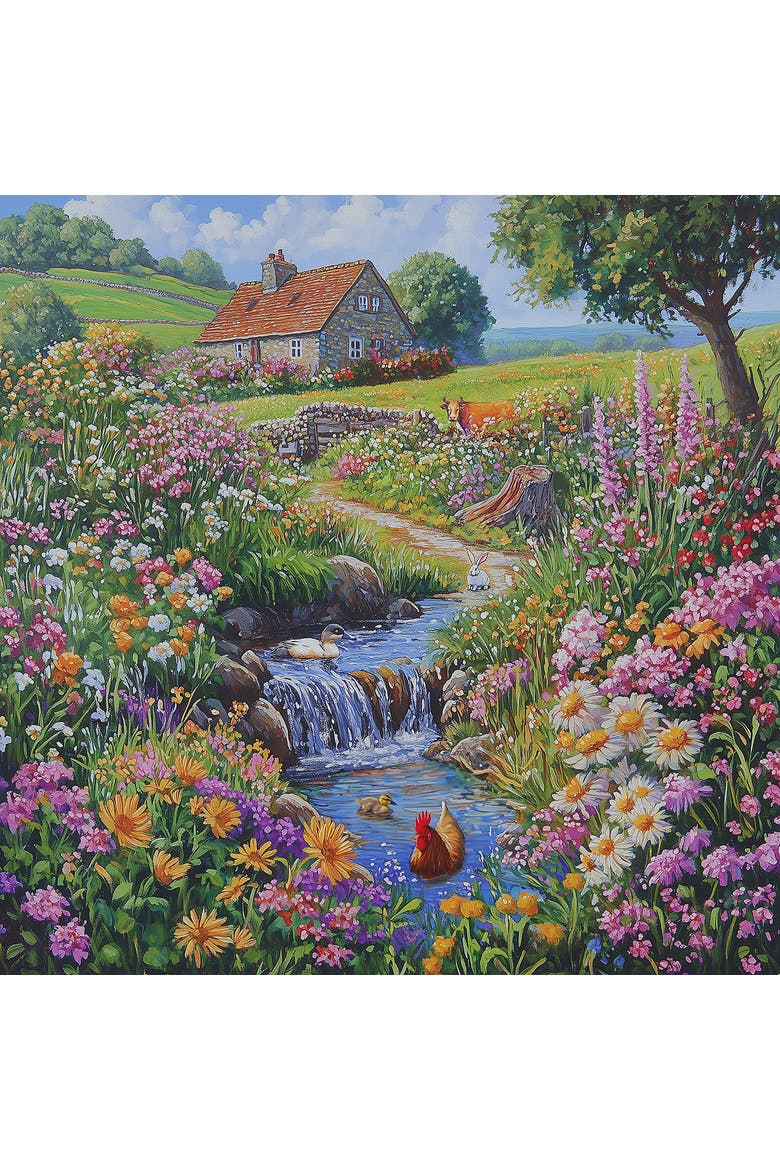 Country Farm 500 piece Jigsaw Puzzle for Adults, Alternate, color, Multicolor
