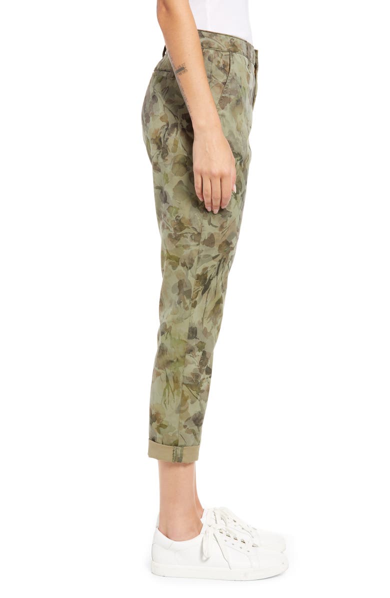 AG Caden Camo Twill Trousers, Alternate, color, Hidden Bloom Green Multi