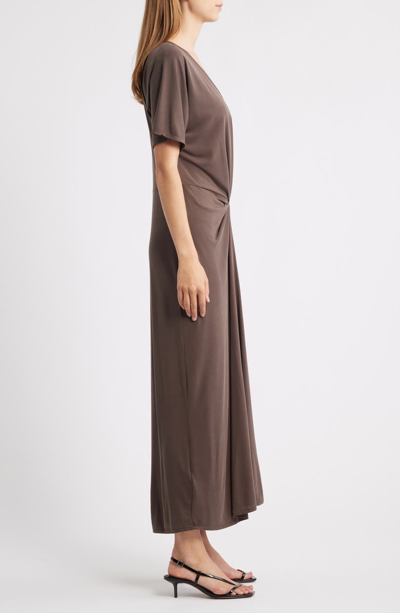 MANGO Ricarda Gathered Maxi Dress, Alternate, color, 