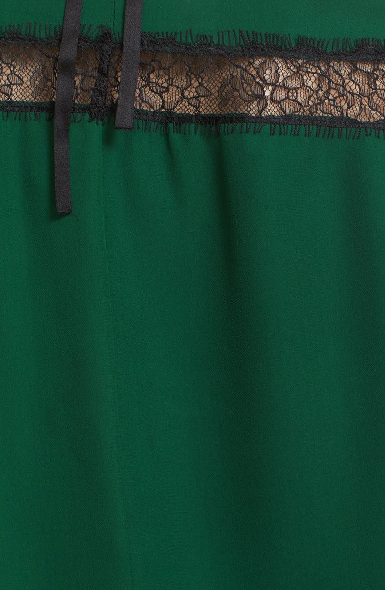 Alice + Olivia 'Esmeralda' Off the Shoulder Tie Neck Top, Alternate, color, 