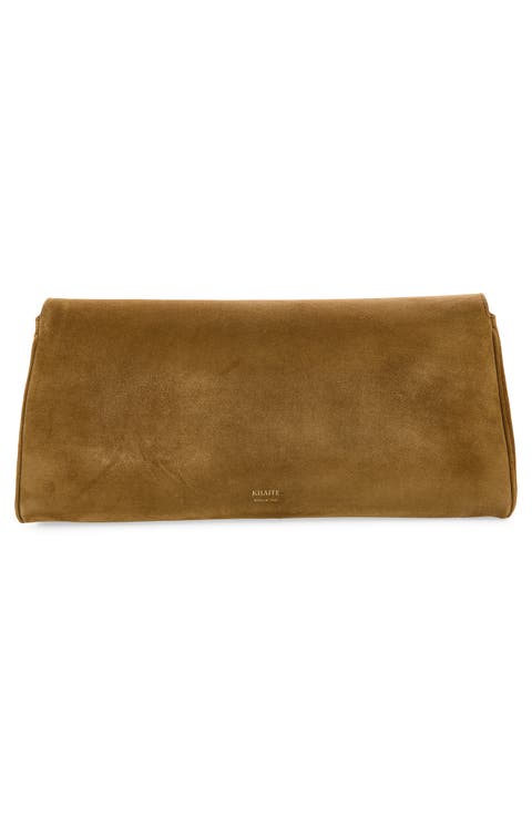 Audrey Suede Clutch