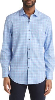 W.R.K Slim Fit Check Stretch Dress Shirt