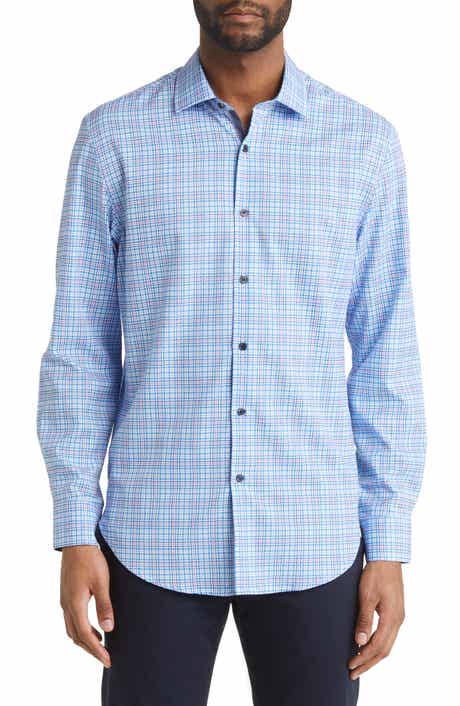 W.R.K Slim Fit Check Stretch Dress Shirt