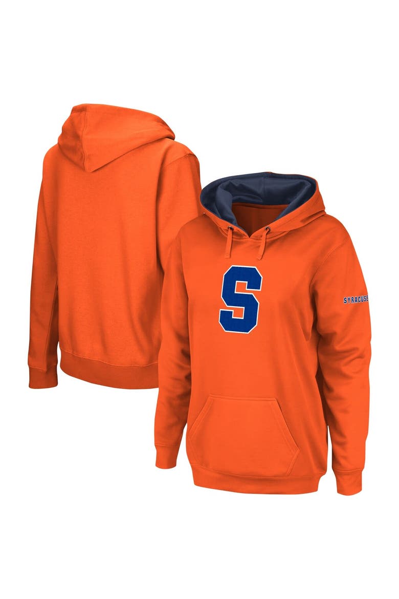 Women's Colosseum  Orange Syracuse Orange Big Logo Pullover Hoodie, Alternate, color, Orange