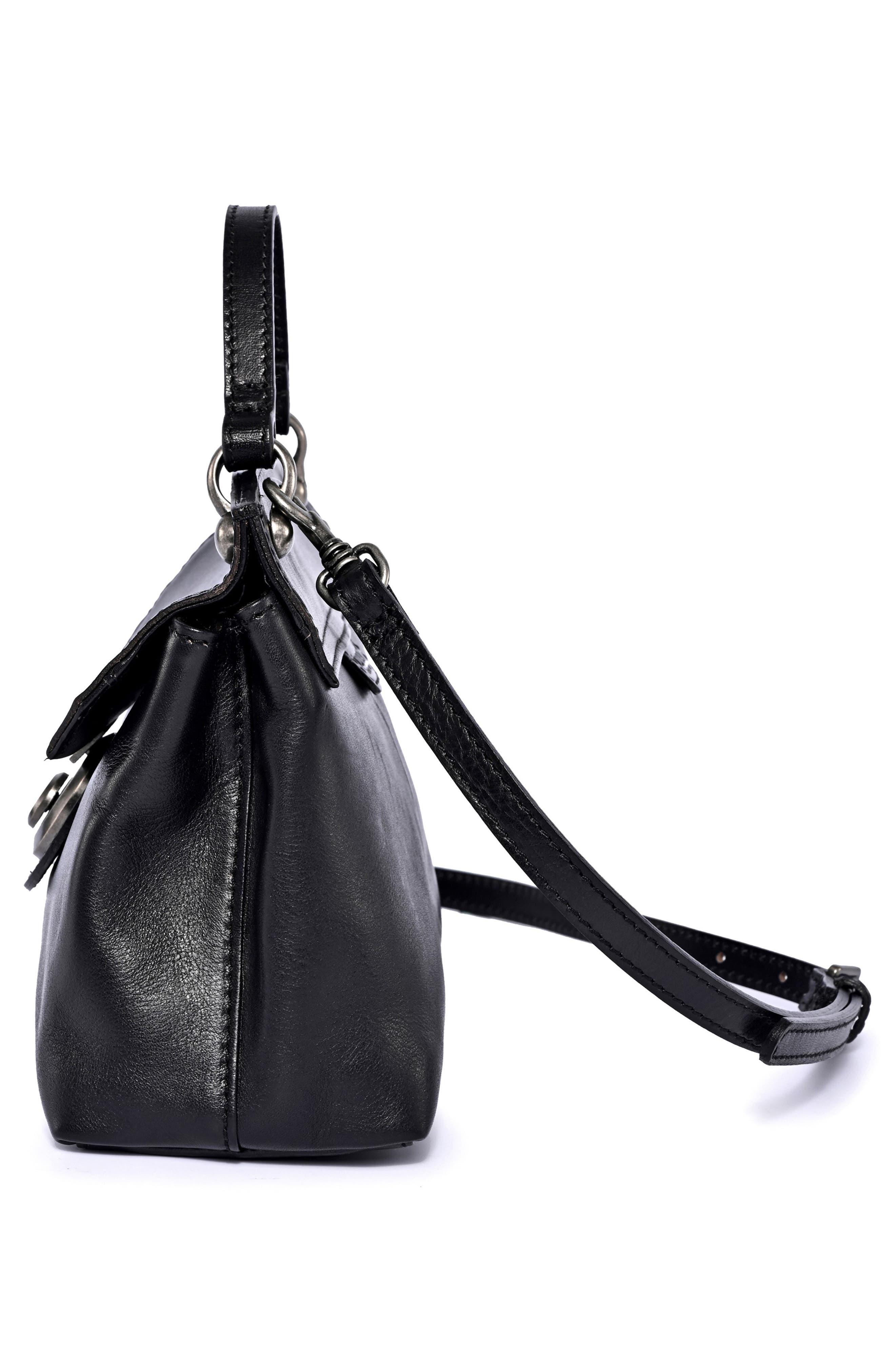 OLD TREND Leather Cypress Crossbody Bag, Alternate, color, Black