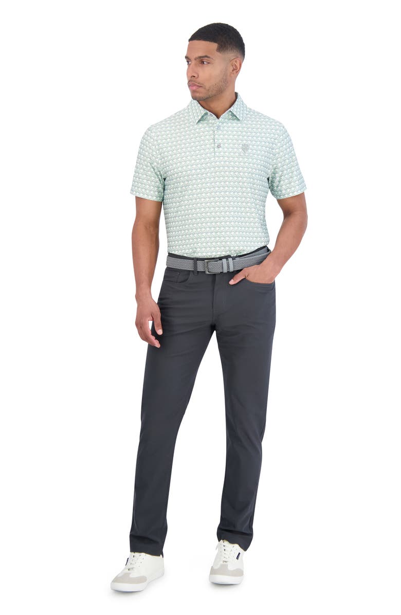 Ben Sherman Art Deco Tech Jersey Golf Polo, Alternate, color, Light Grey