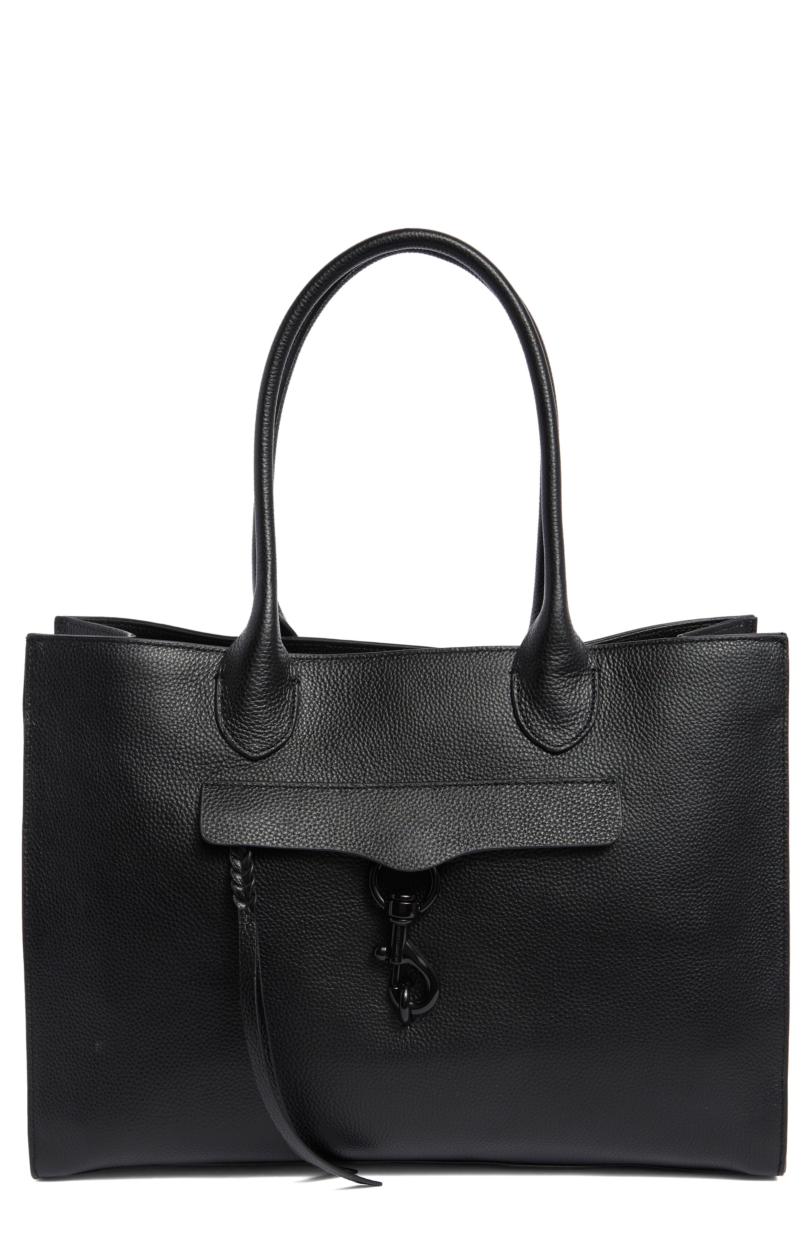 Rebecca Minkoff Megan Leather Square Tote, Main, color, 
