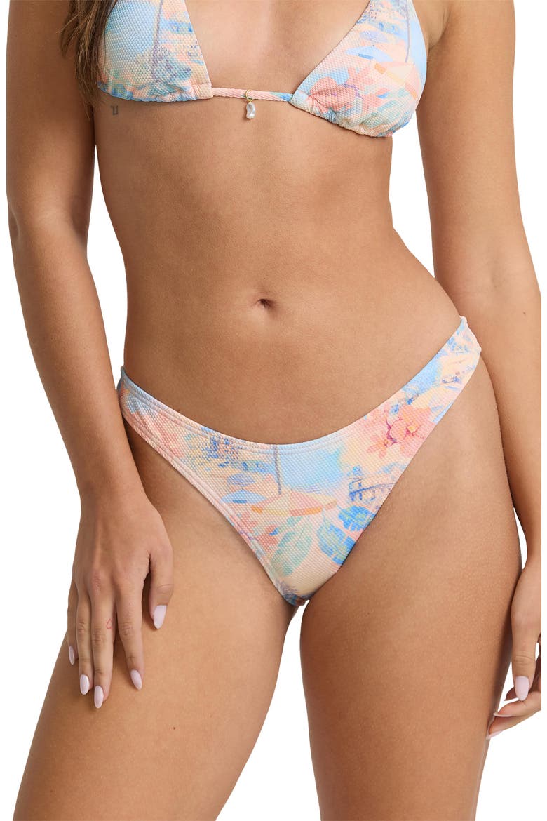 A La Mer Hike Bikini Bottoms, Alternate, color, PEACH PARFAIT