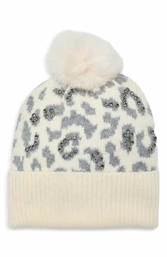 Leopard Embellished Beanie