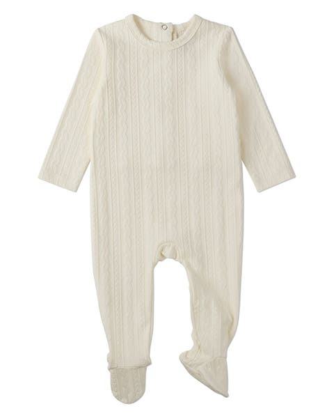Baby and Toddler Cable Knit Footie